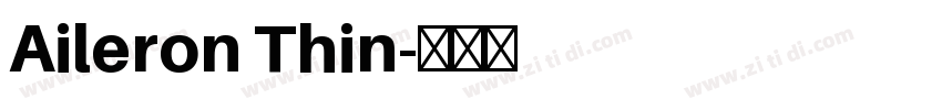 Aileron Thin字体转换